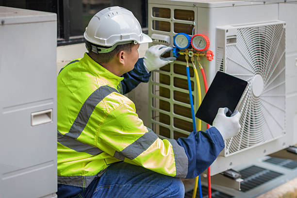 Professional Hvac technician working in Barnesville, PA